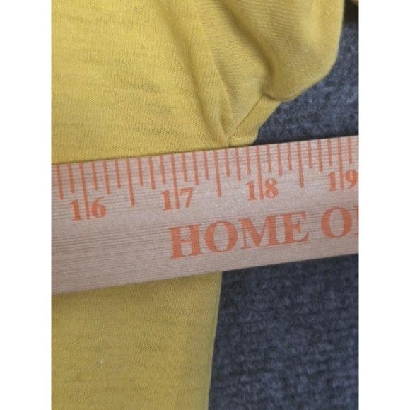 Vintage BANTAMS Yellow Graphic Tee Koinonia A Walters 7 Men Sz L Football Casual - Picture 5 of 8